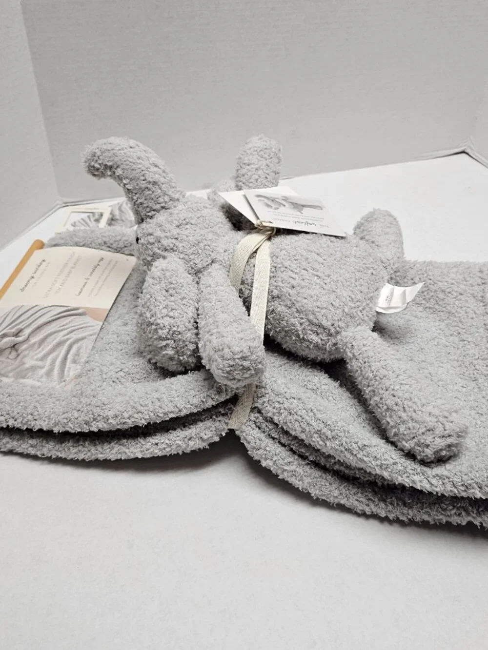 New Plush Dreamy Sunday Stuffed Animal Elephant Lovey & Security Blanket Gift